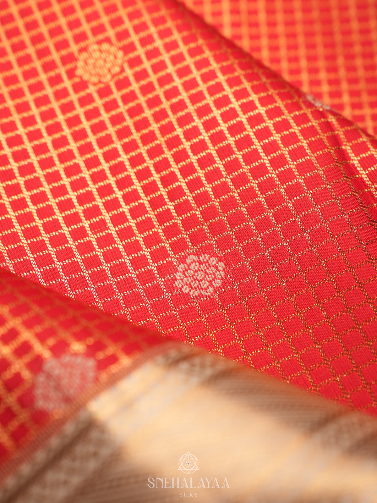 Red Art Silk Sraee