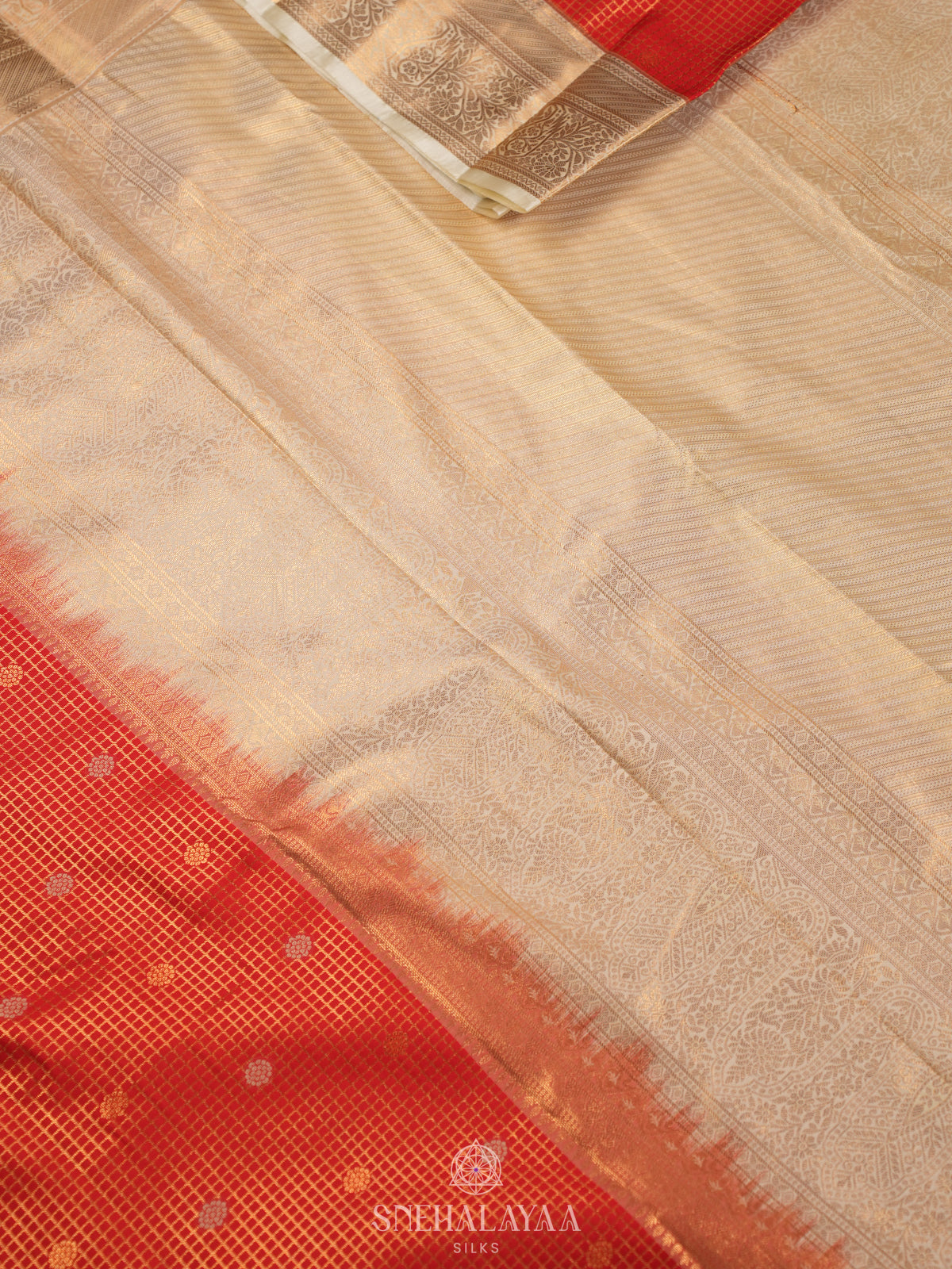 Red Art Silk Sraee