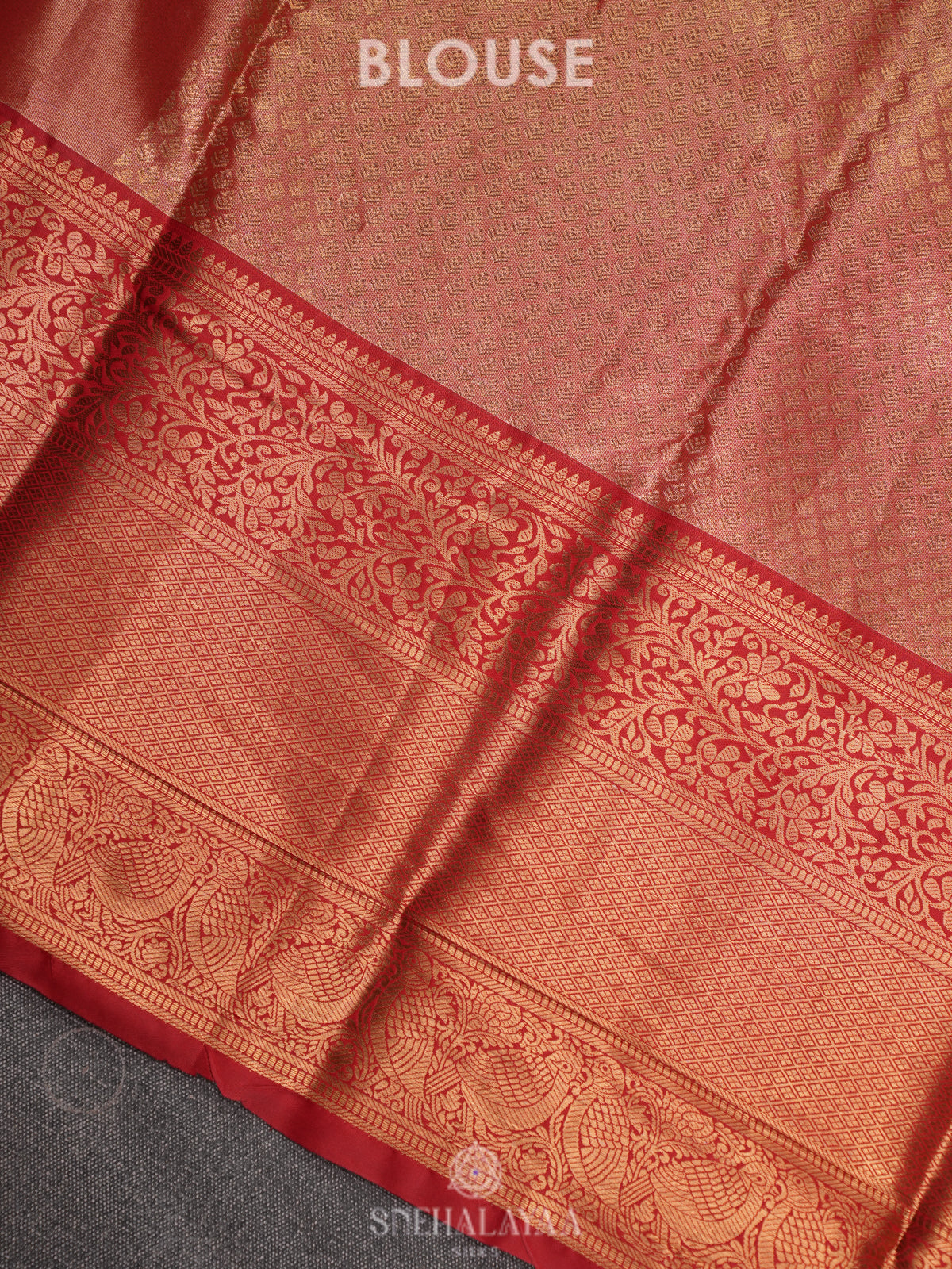 Golden  Art Silk Sraee