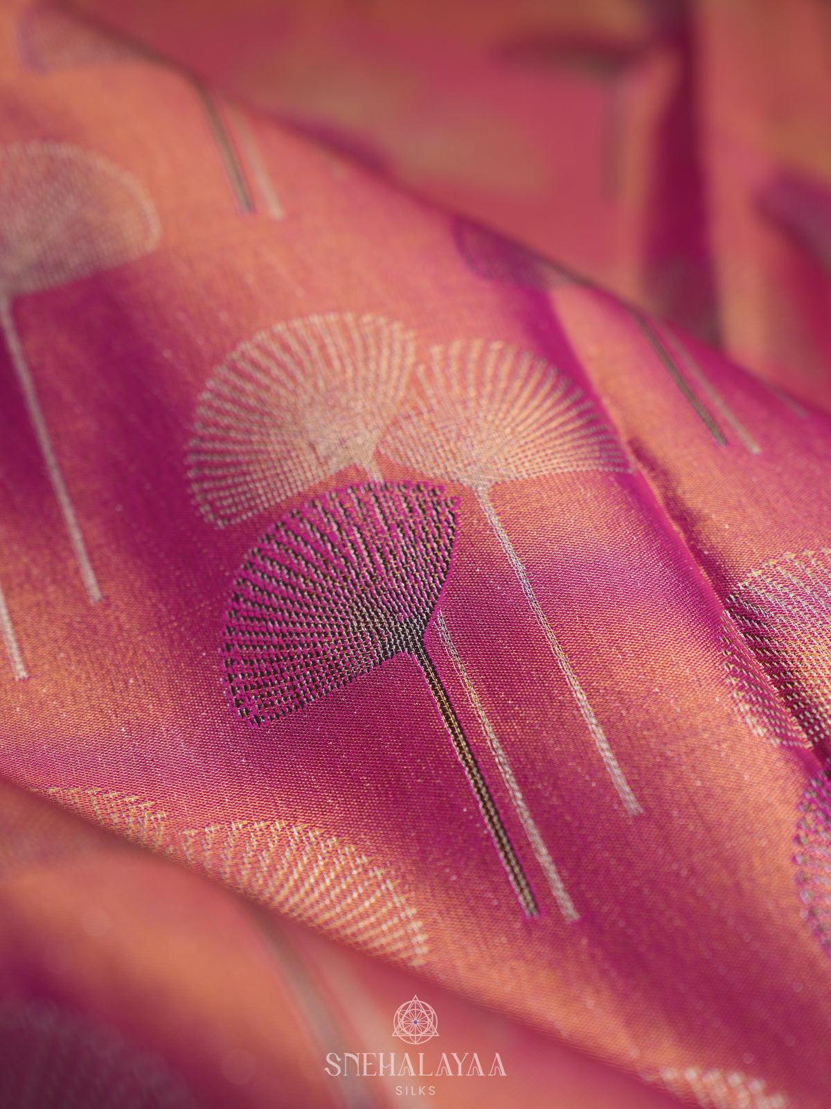 Pink Art Silk Sraee