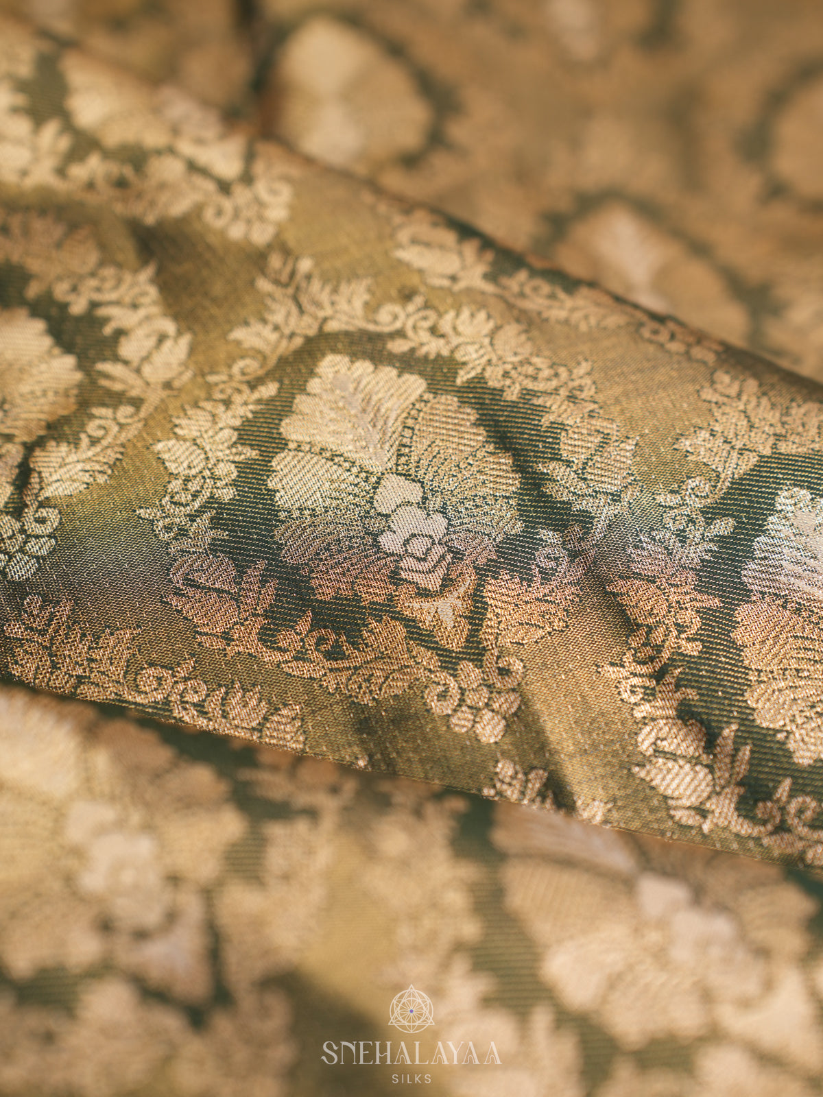 Forest Green Art Silk Sraee