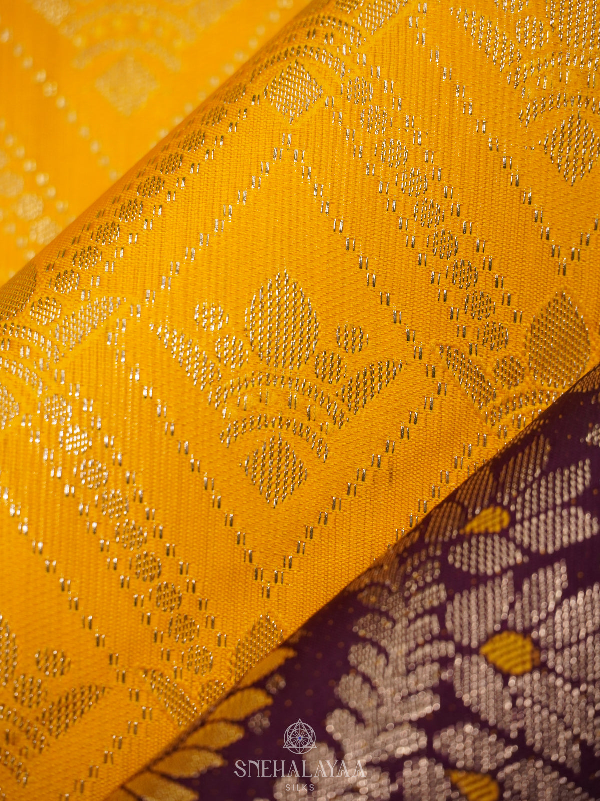 Mango Yellow Art Silk Sraee