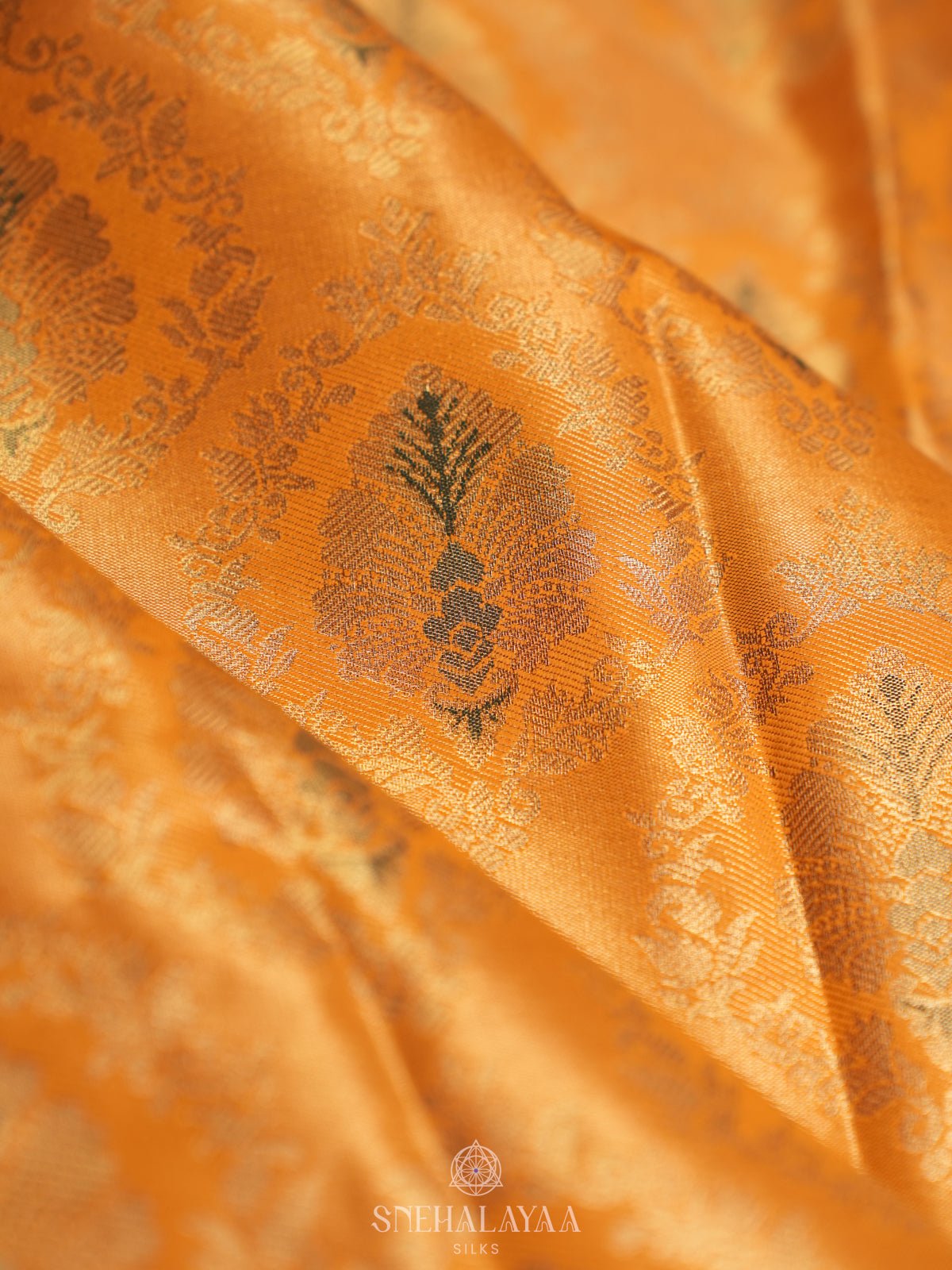 Mango Yellow Art Silk Sraee