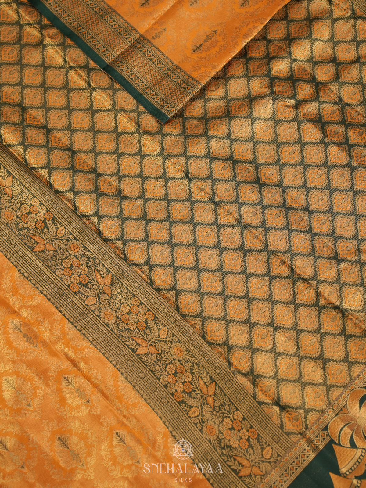 Mango Yellow Art Silk Sraee