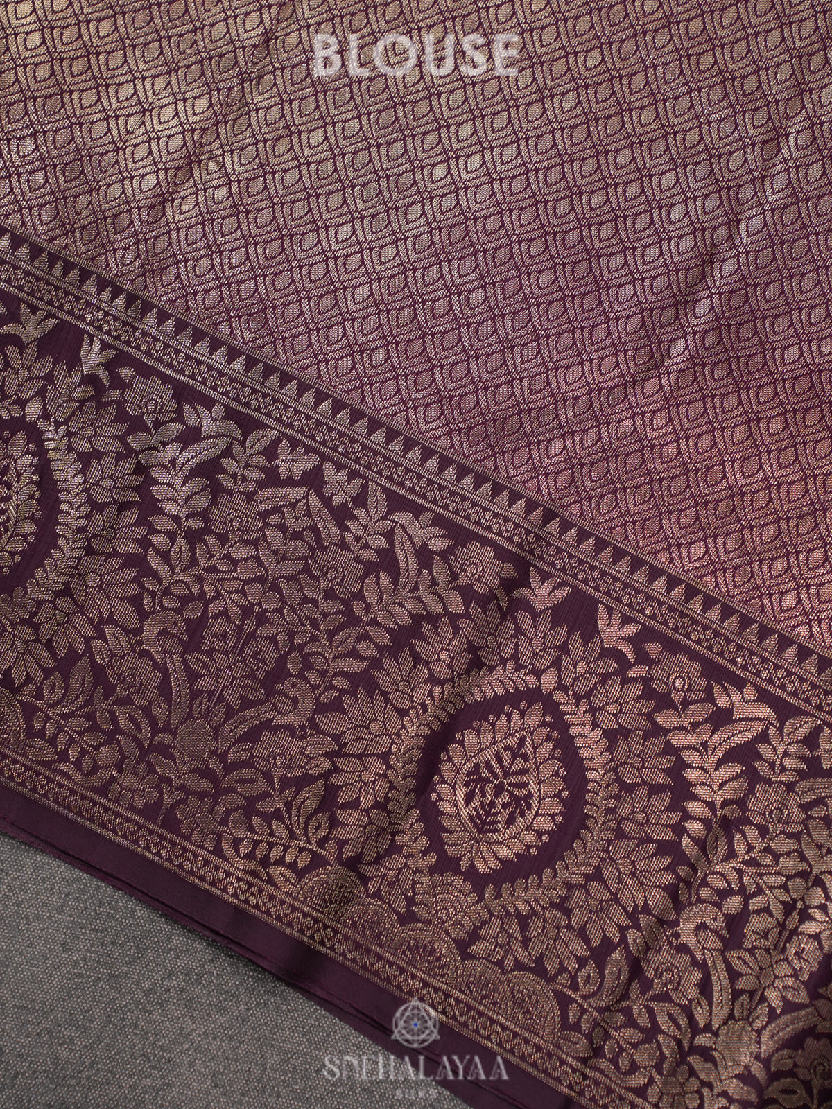 Lavender Art Silk Sraee
