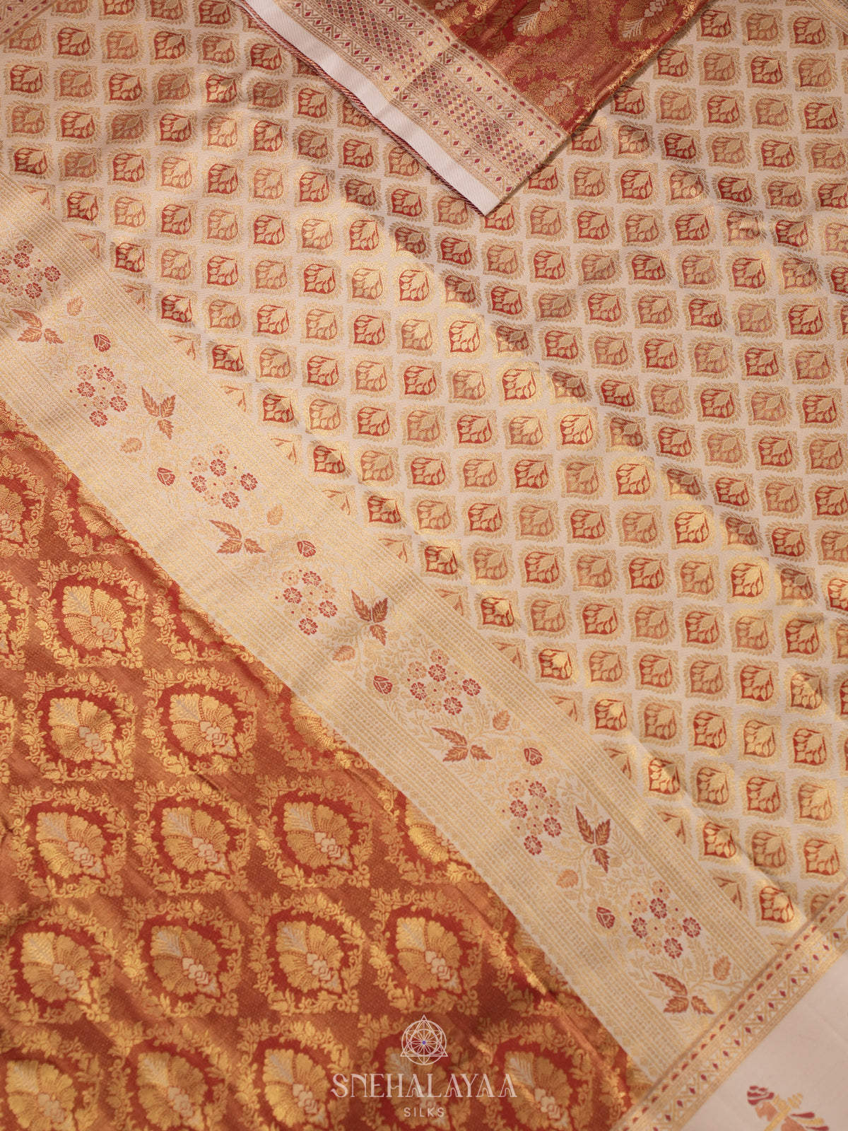 Maroon Art Silk Sraee