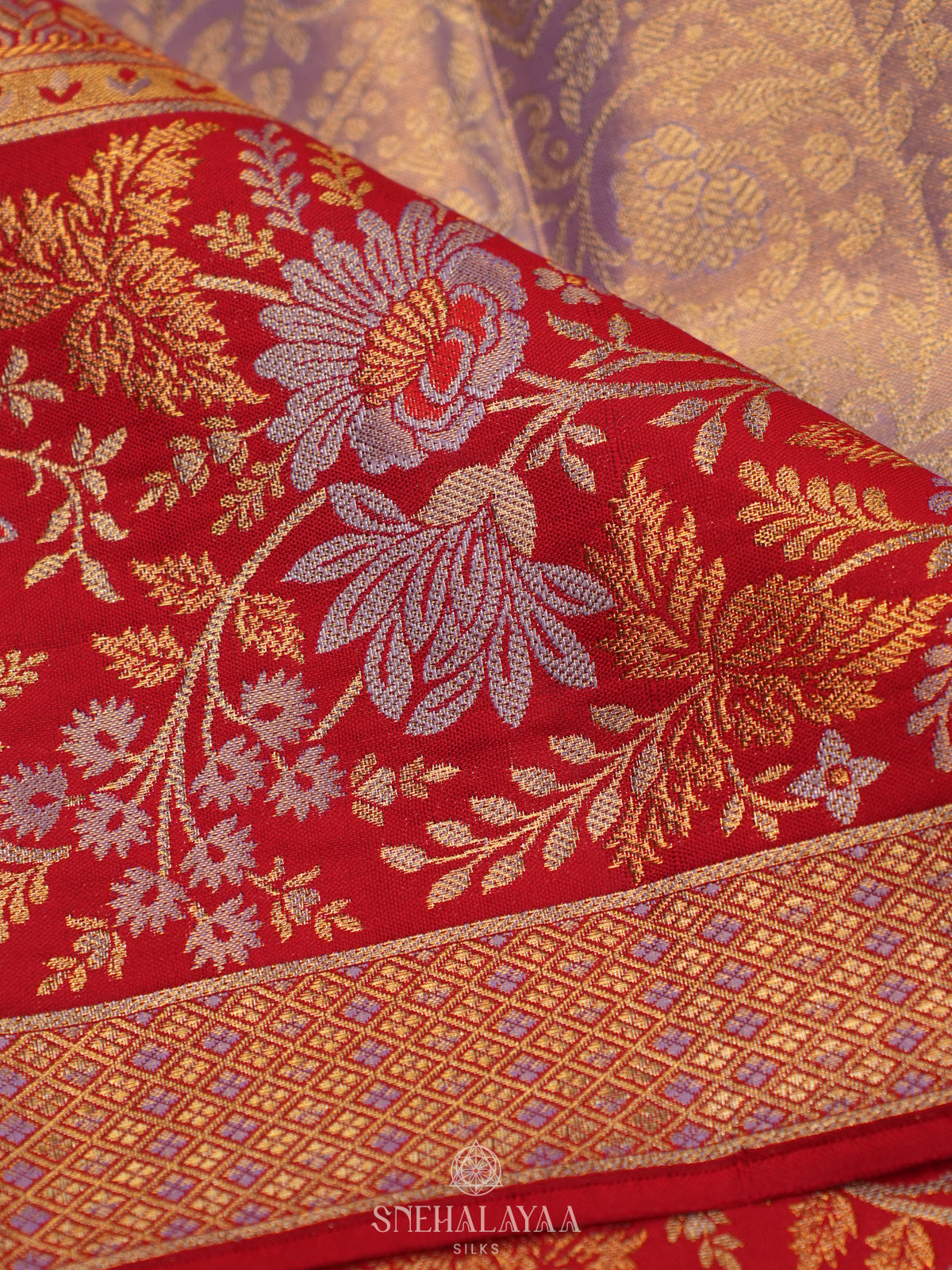 Pink Tissue Kanjivaram Silk Saree