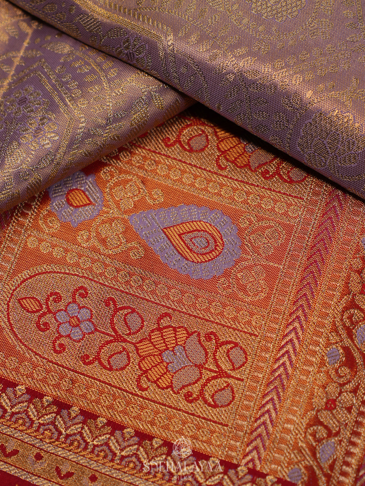 Pink Tissue Kanjivaram Silk Saree