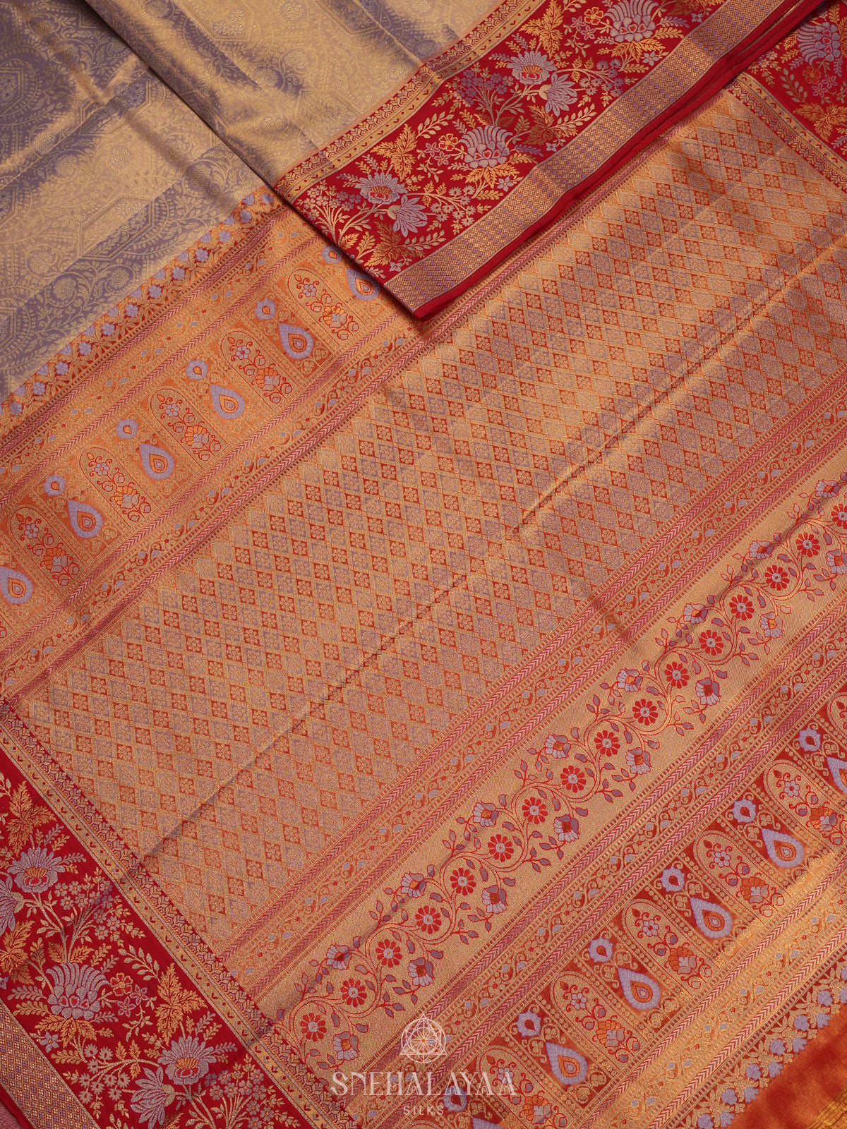 Pink Tissue Kanjivaram Silk Saree