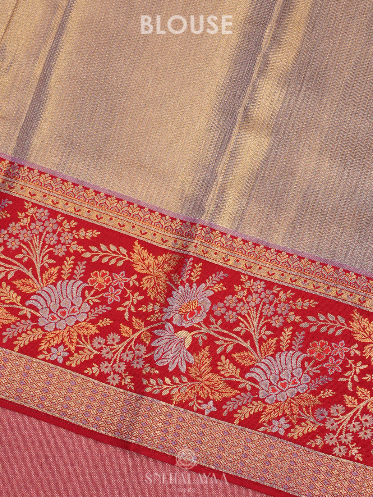 Pink Tissue Kanjivaram Silk Saree