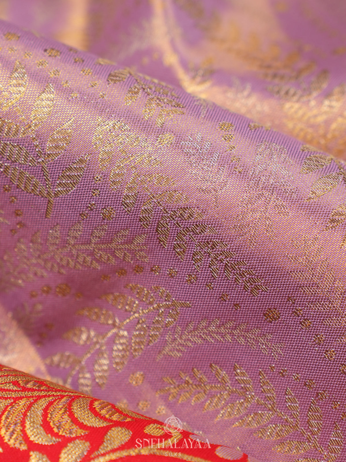 Rose Pink Tissue Kanjivaram Silk Saree