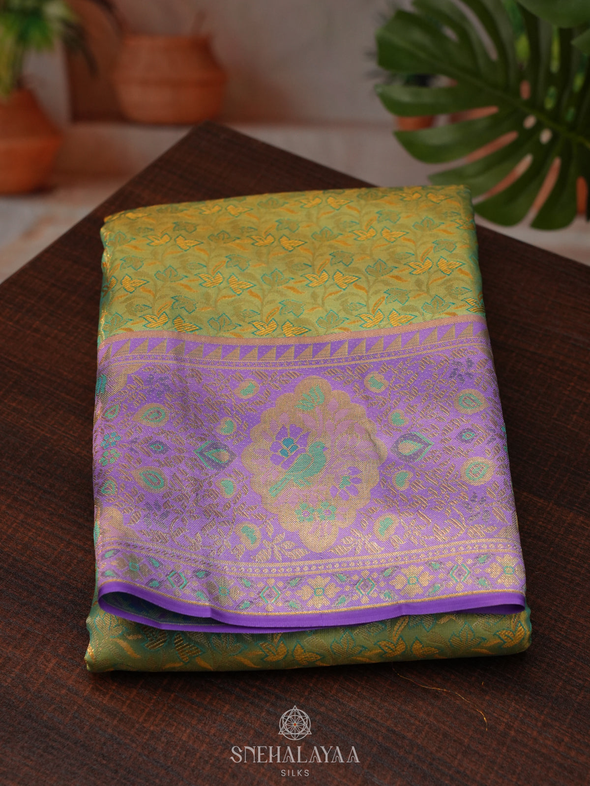 Green Tissue Kanjivaram Silk Saree