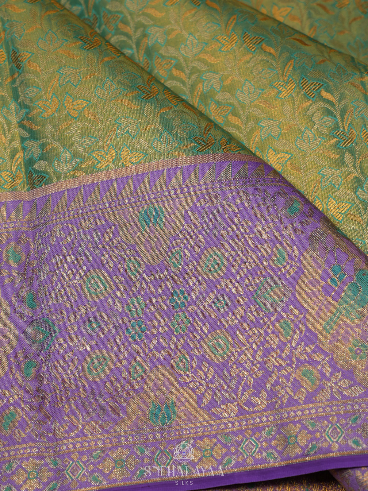 Green Tissue Kanjivaram Silk Saree