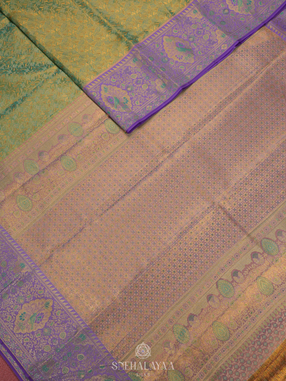 Green Tissue Kanjivaram Silk Saree