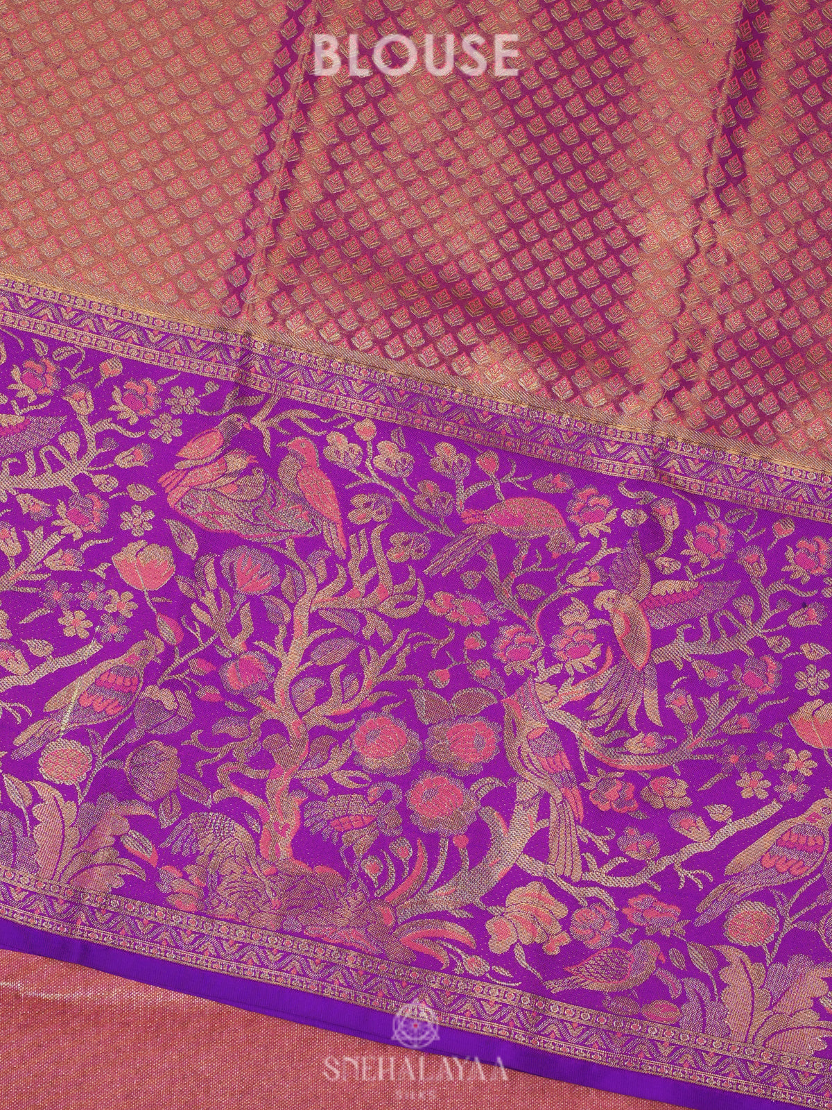 Peach Tissue Kanjivaram Silk Saree