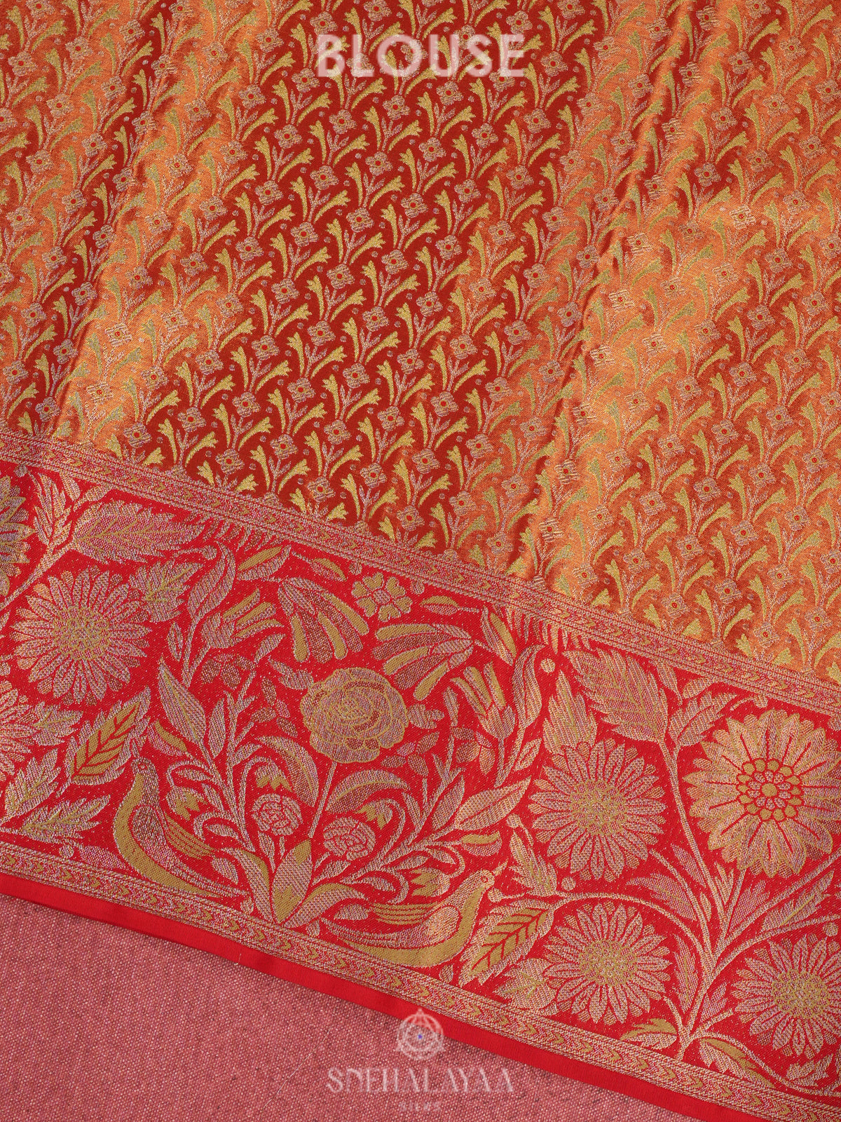 Lime Green Tissue Kanjivaram Silk Saree