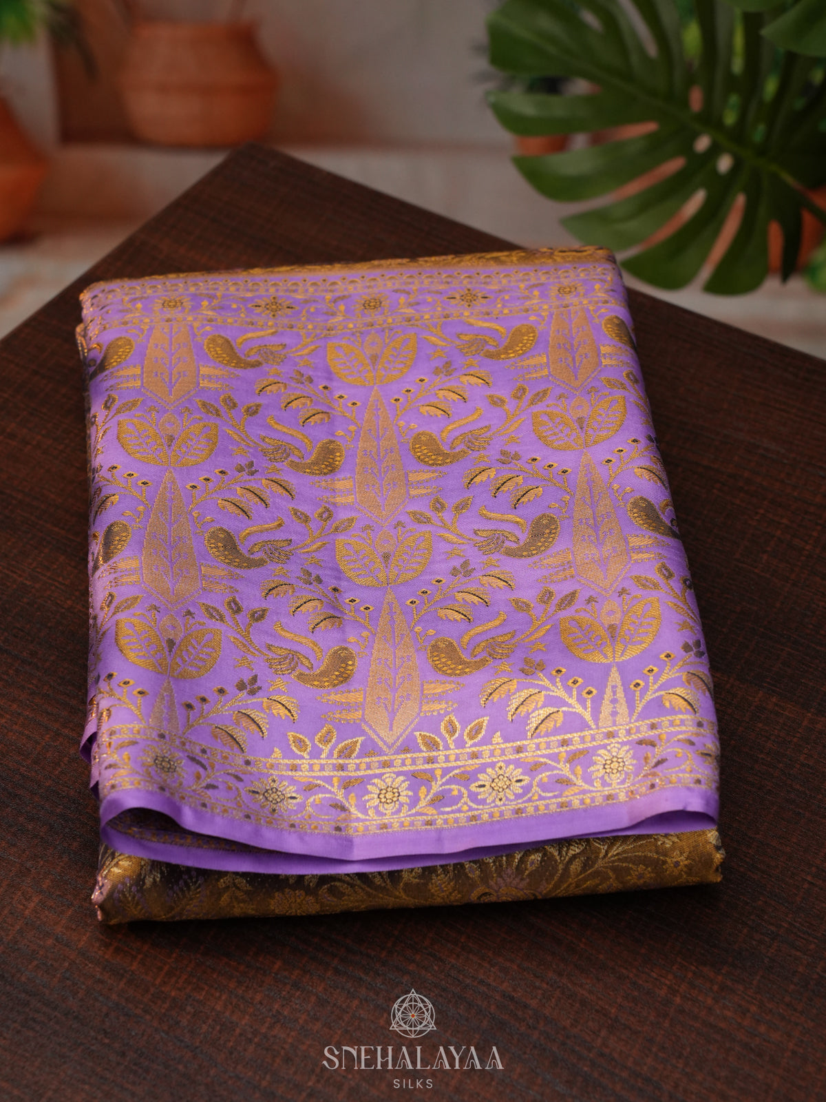 Olive Green Tissue Kanjivaram Silk Saree
