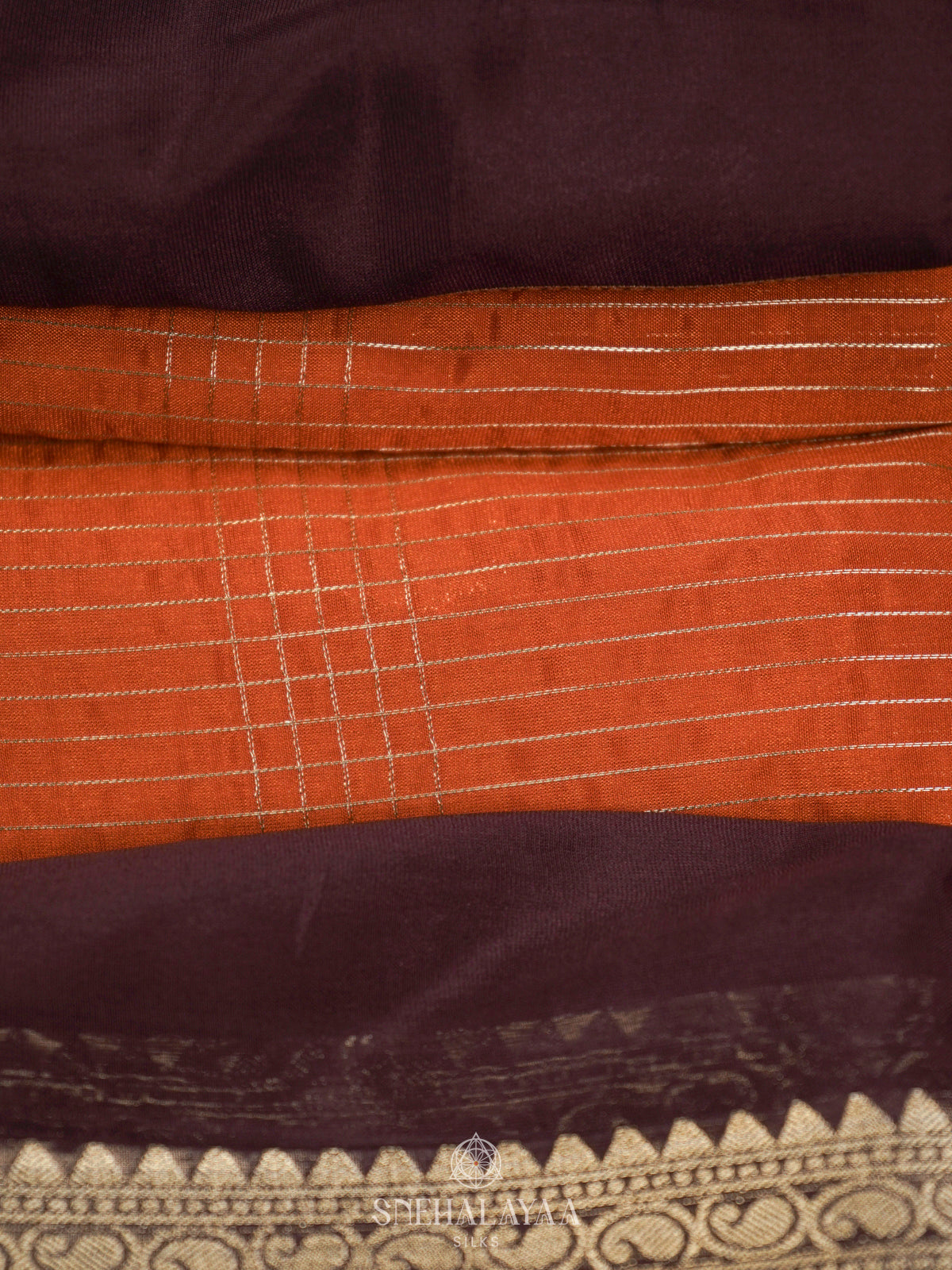 Orange Mysore Silk Saree