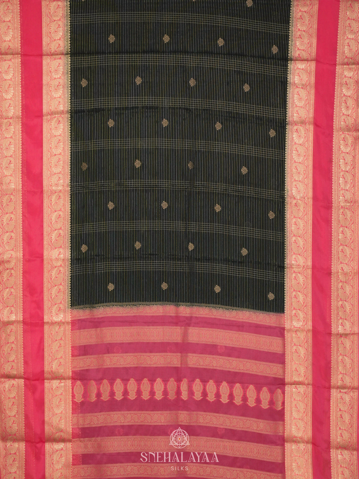 Forest Green Mysore Silk Saree