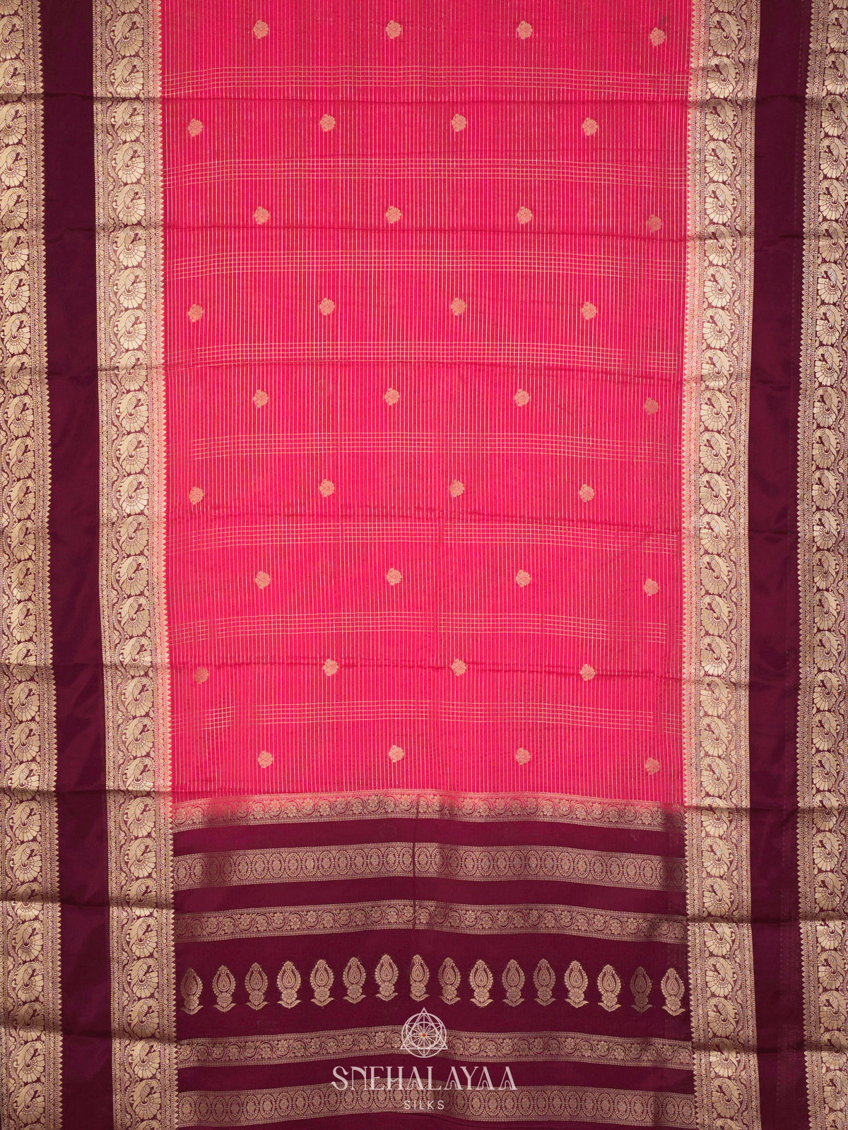 Pink Mysore Silk Saree