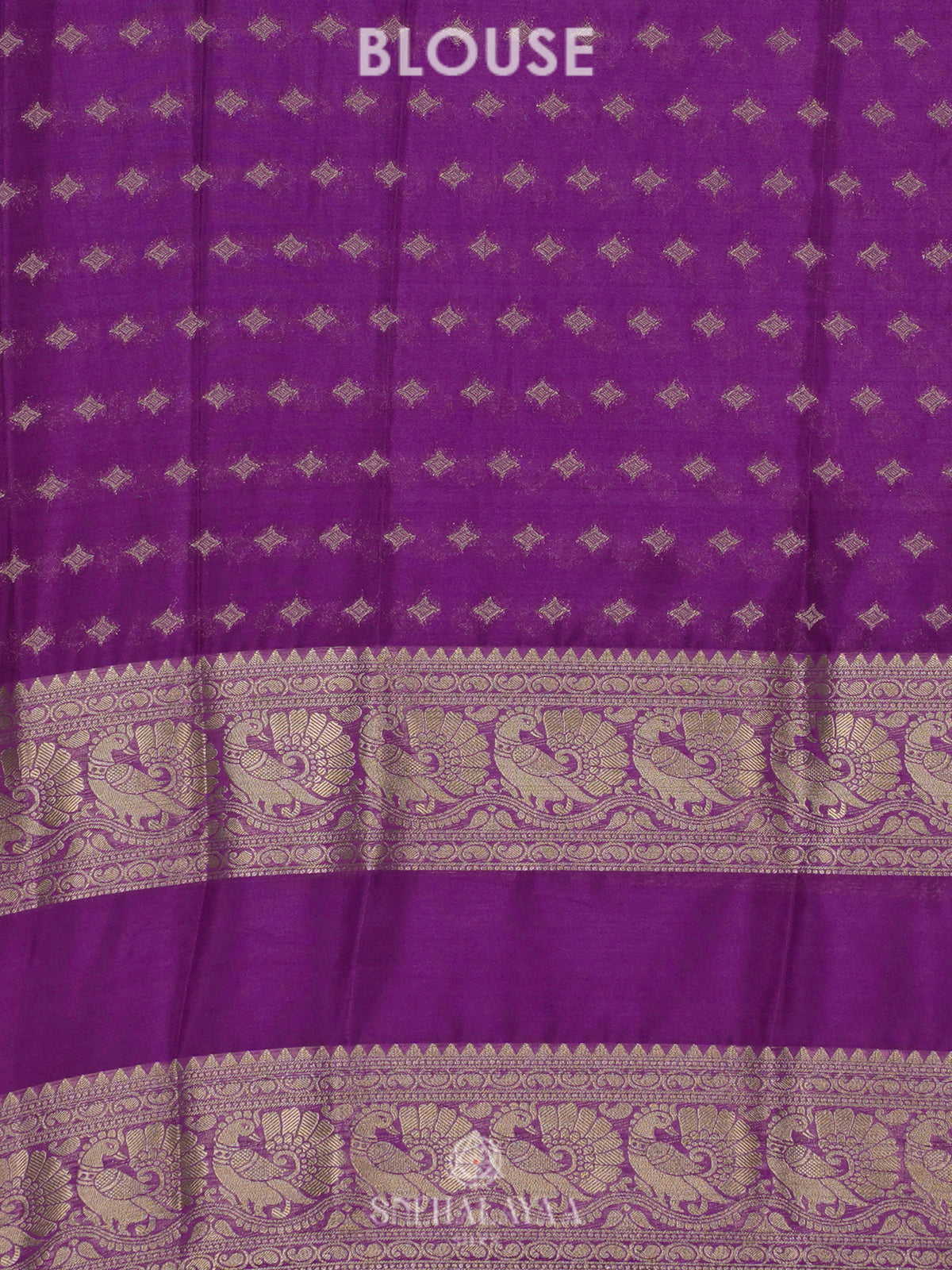 Purple Mysore Silk Saree
