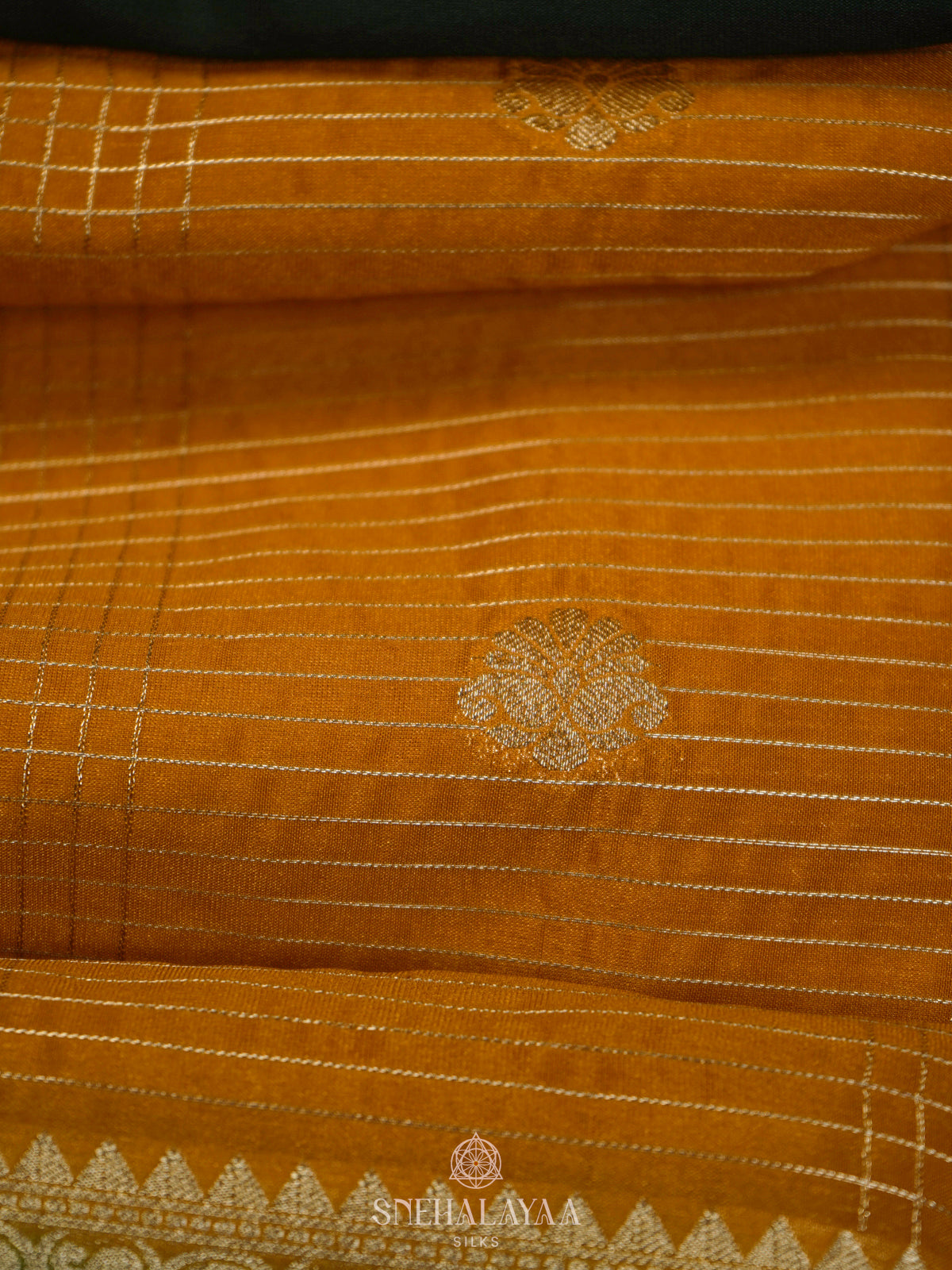 Mustard Mysore Silk Saree