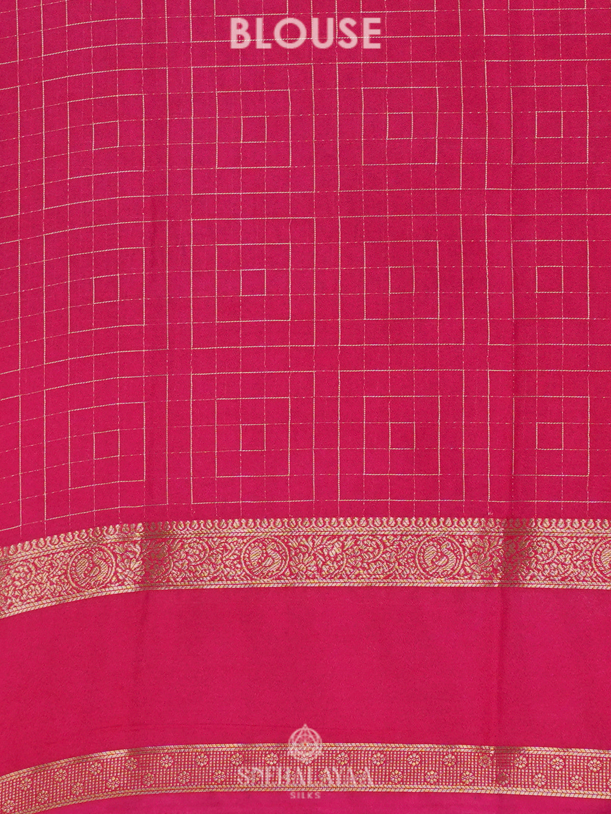 Navy Blue Mysore Silk Saree