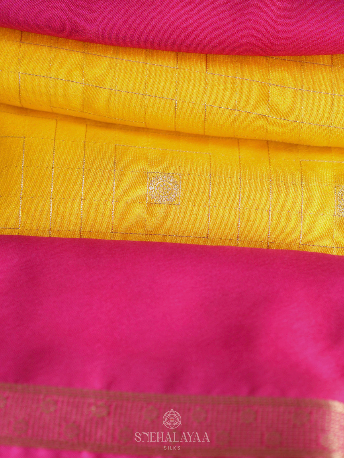Mango Yellow Mysore Silk Saree