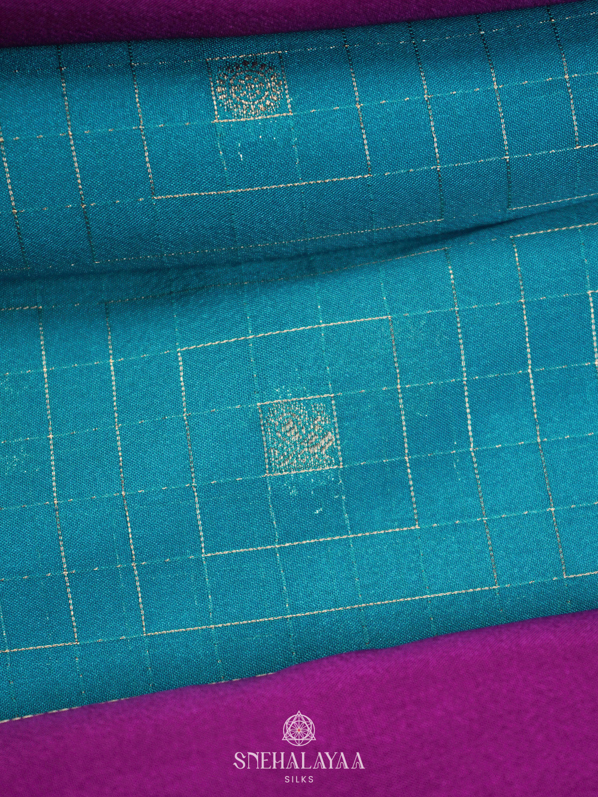Blue Mysore Silk Saree