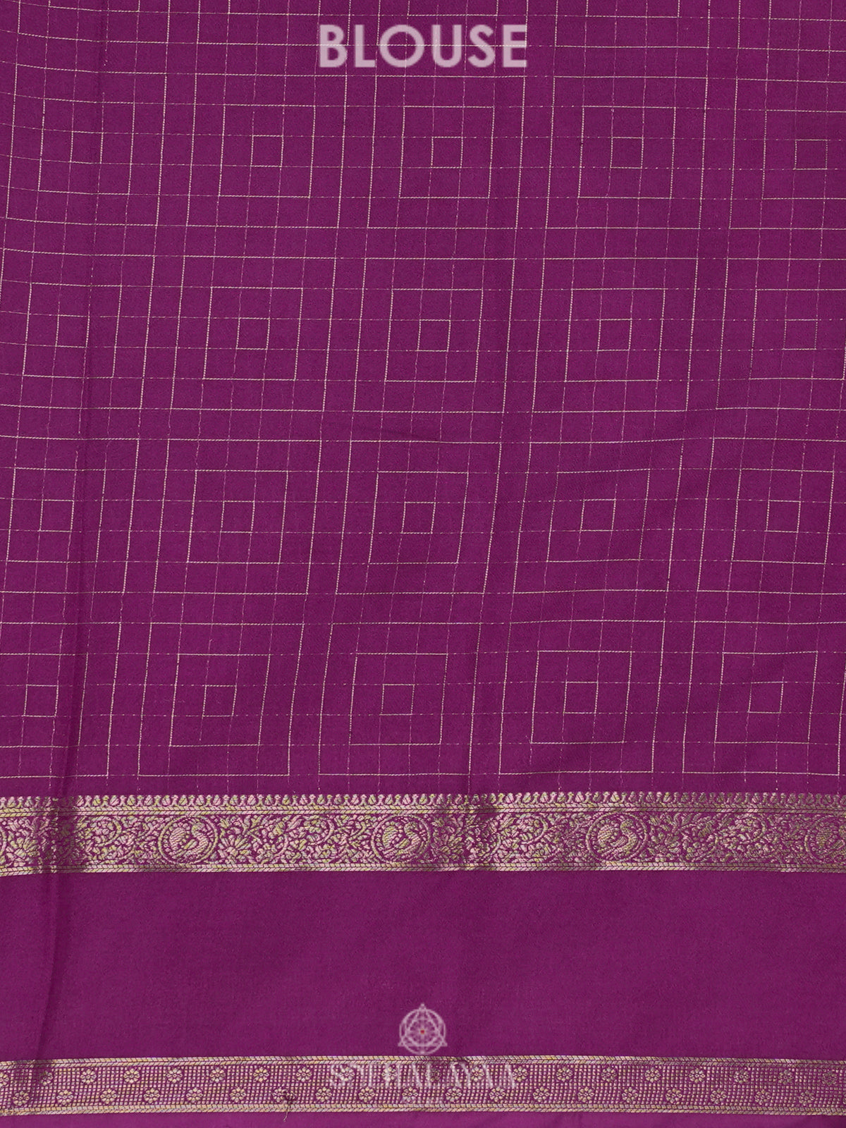 Blue Mysore Silk Saree