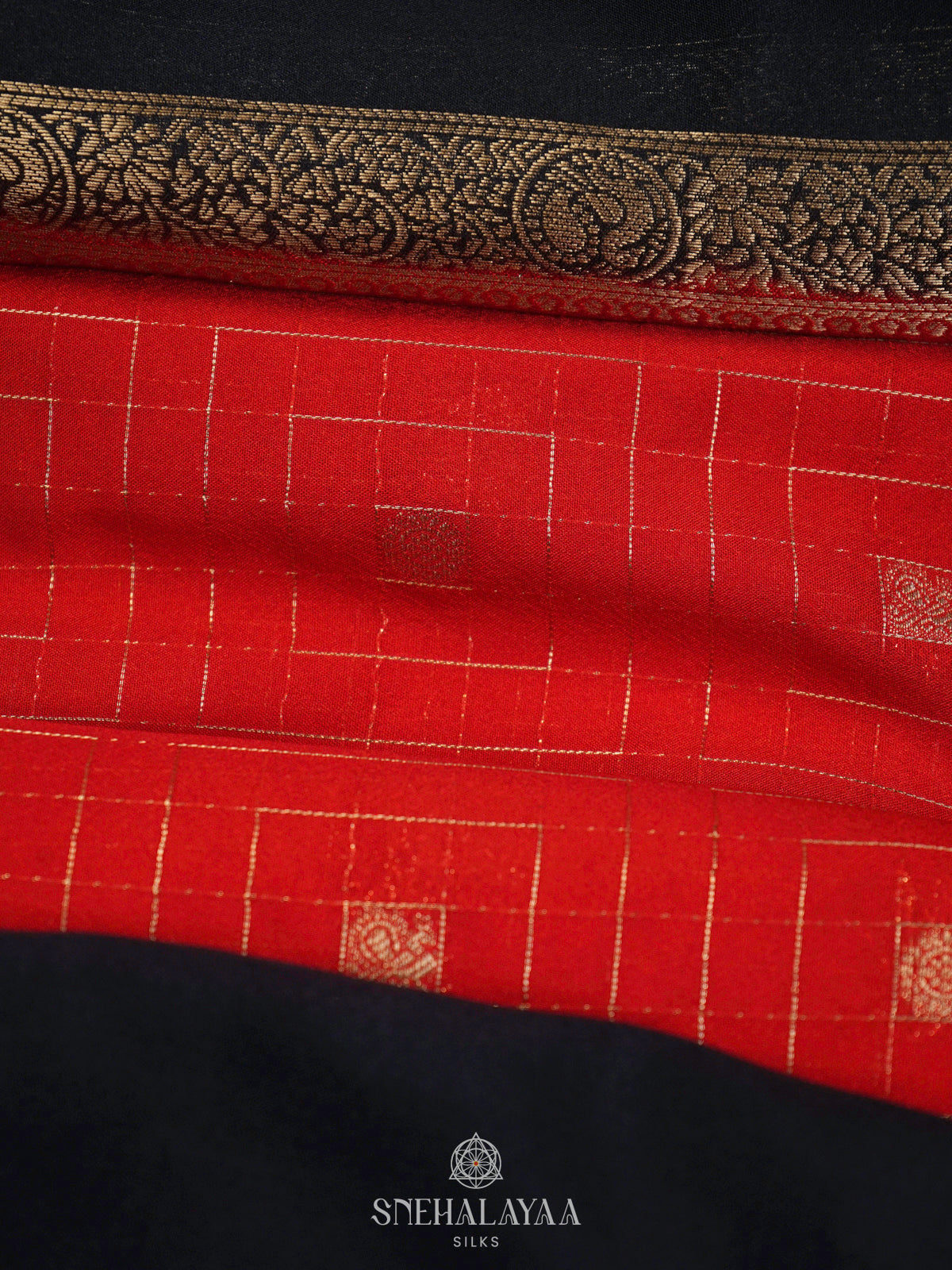 Red Mysore Silk Saree