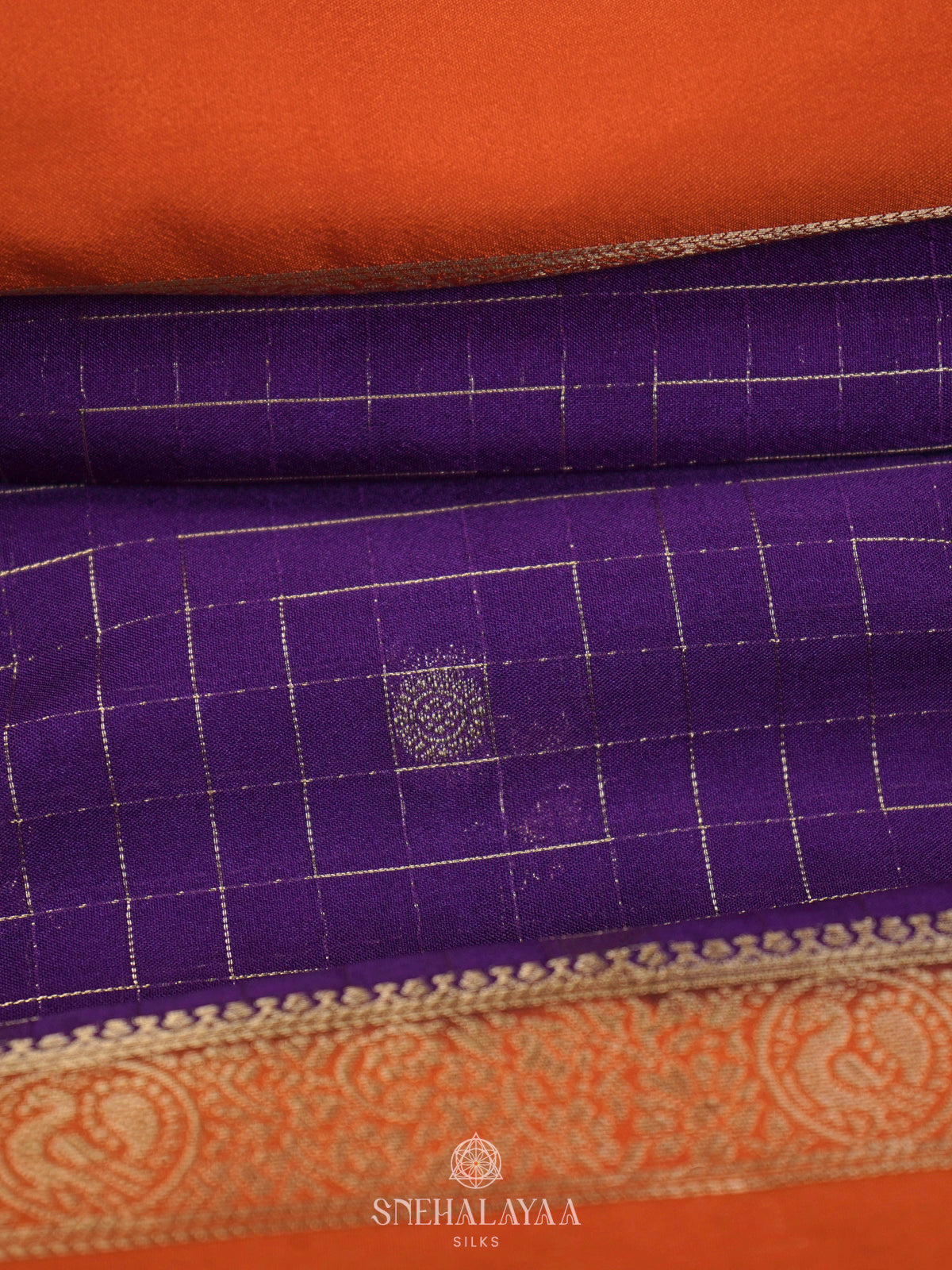 Purple Mysore Silk Saree