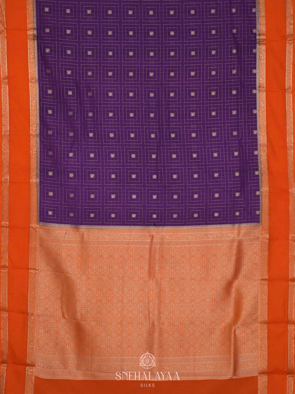 Purple Mysore Silk Saree