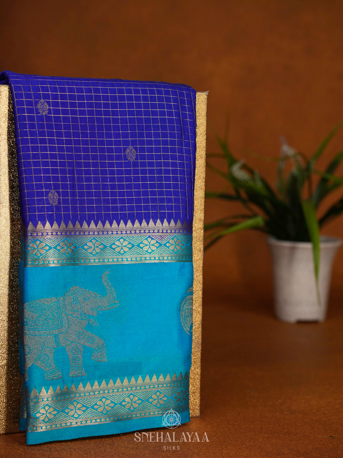 Royal Blue Mysore Silk Saree