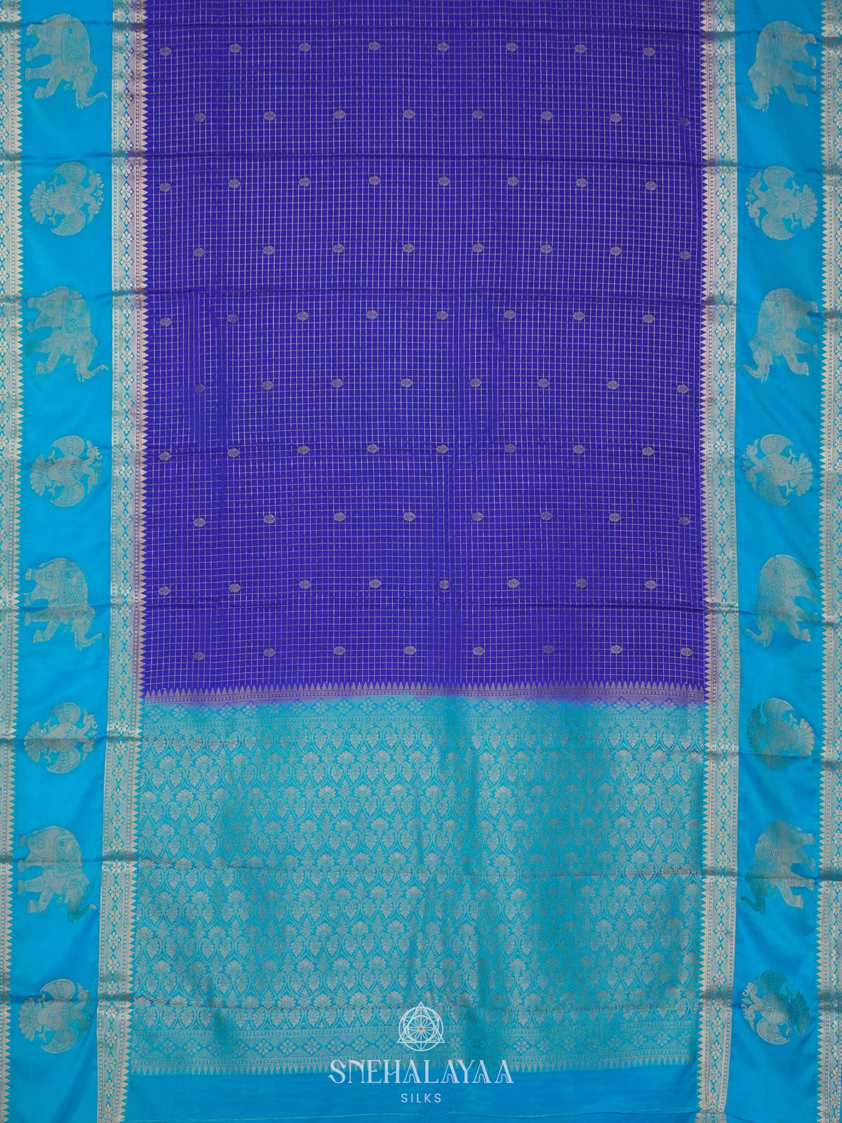 Royal Blue Mysore Silk Saree