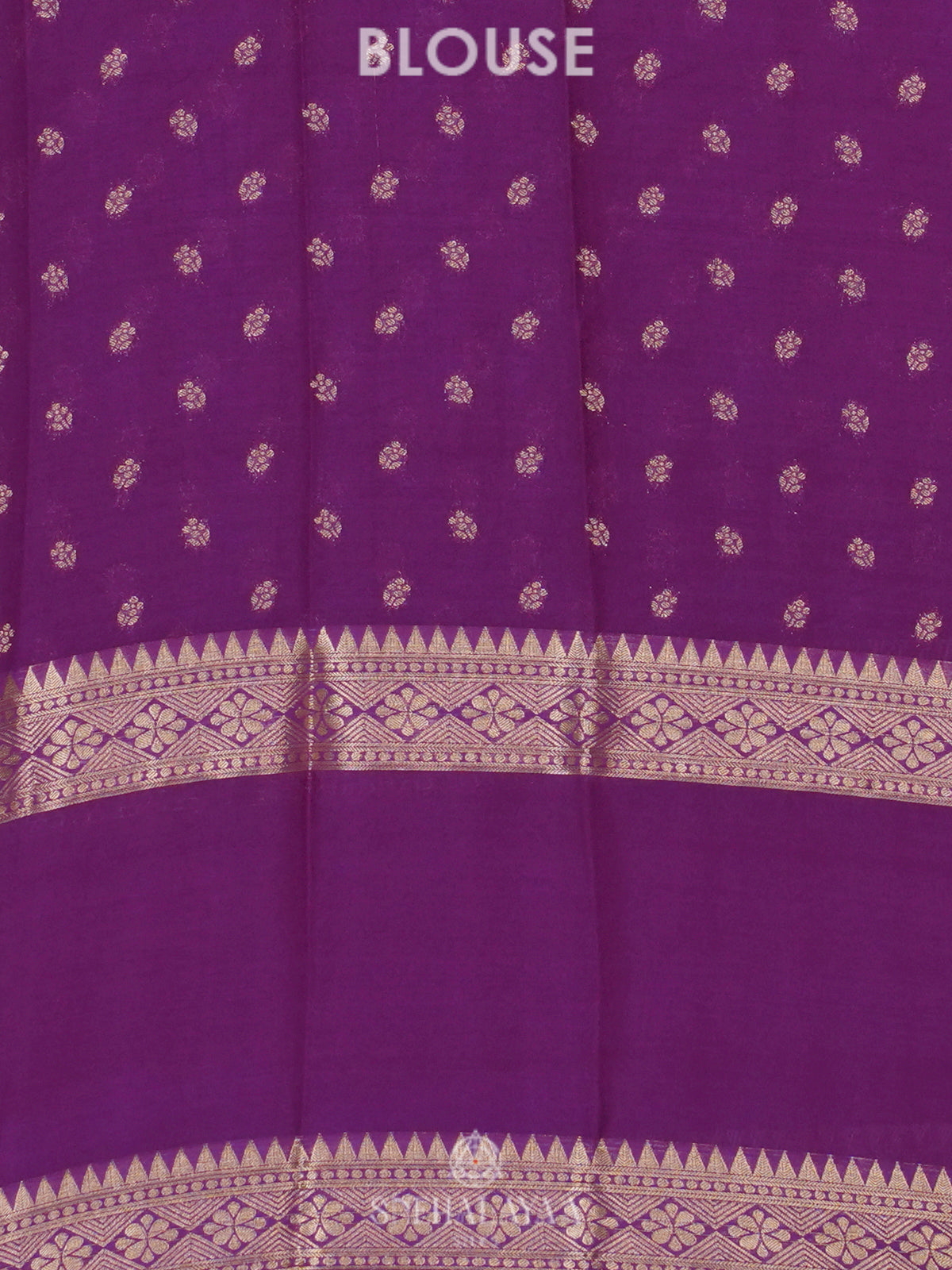 Purple Mysore Silk Saree