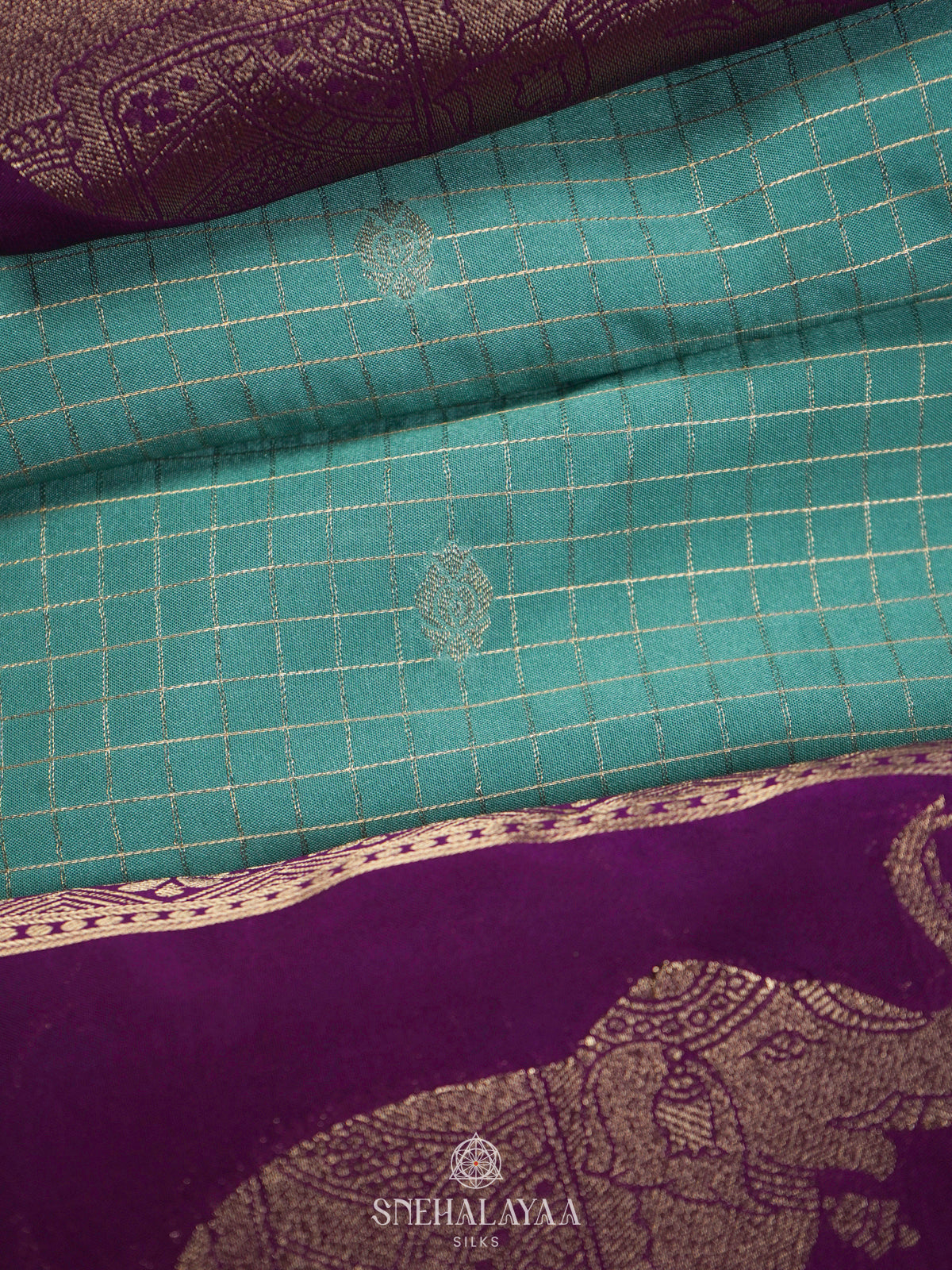 Mint Green Mysore Silk Saree