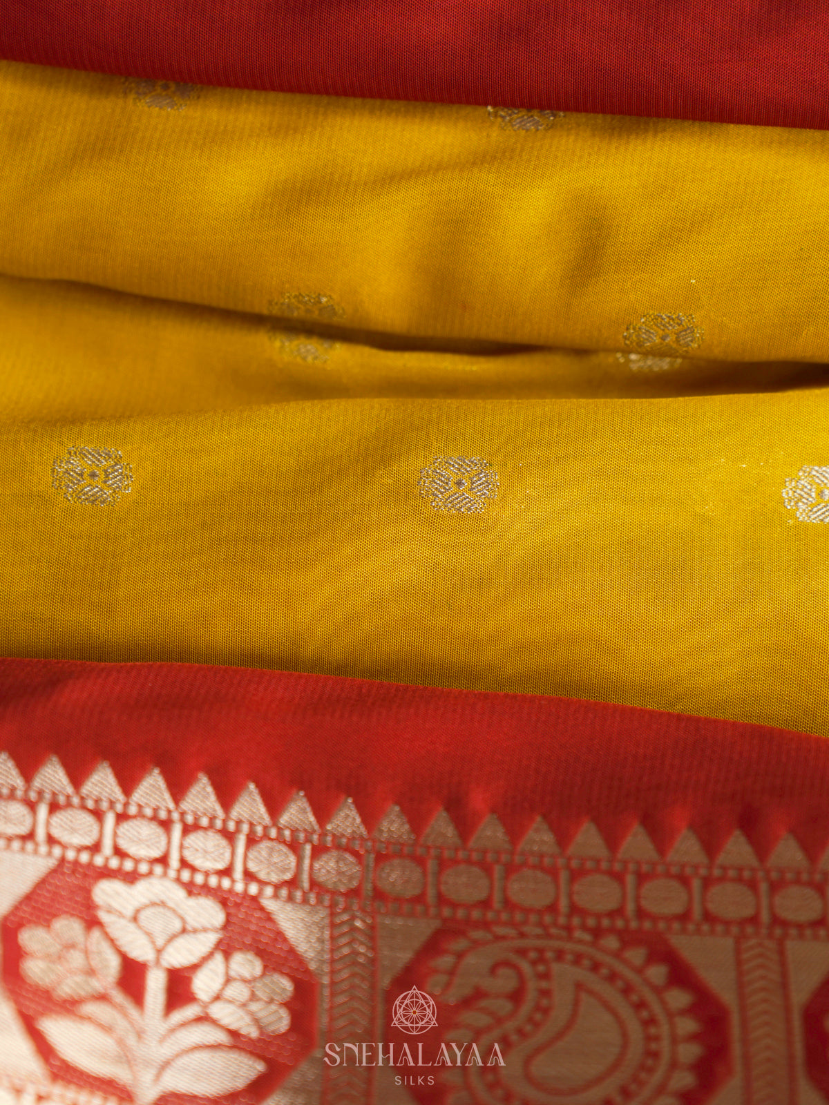Mango Yellow Mysore Silk Saree