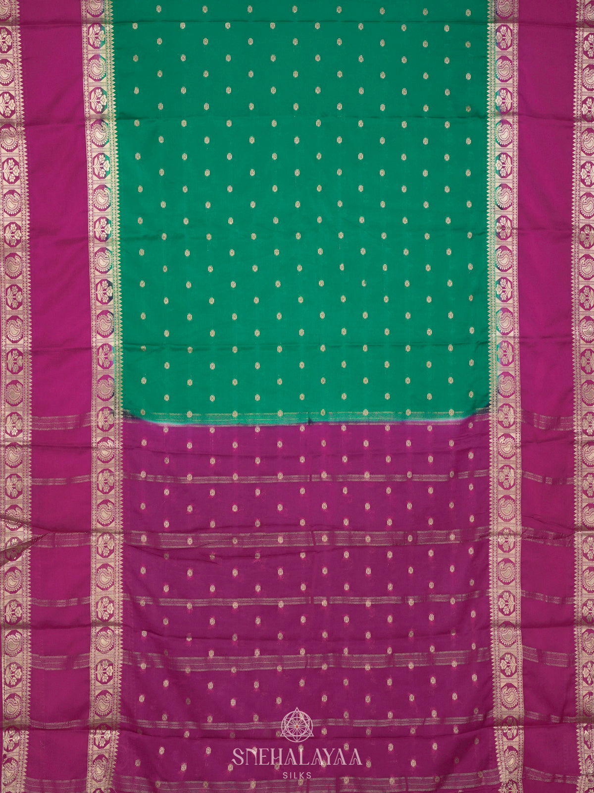 Green Mysore Silk Saree