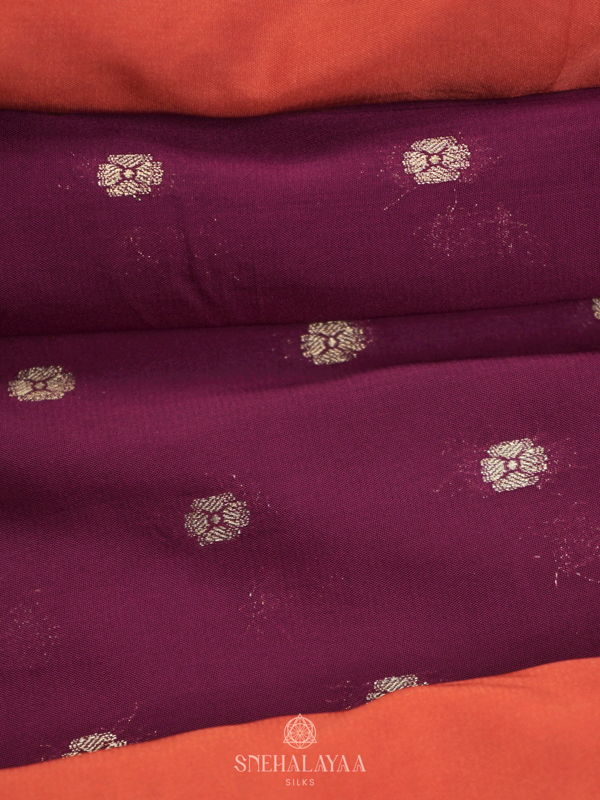 Magenta Mysore Silk Saree