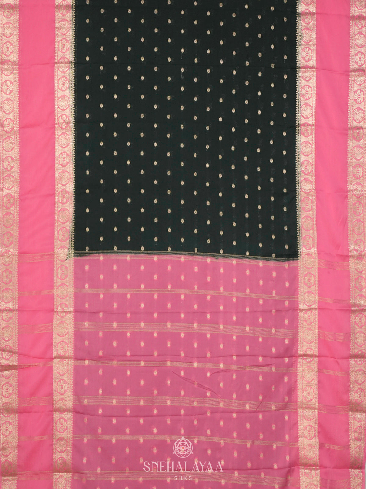 Forest Green Mysore Silk Saree