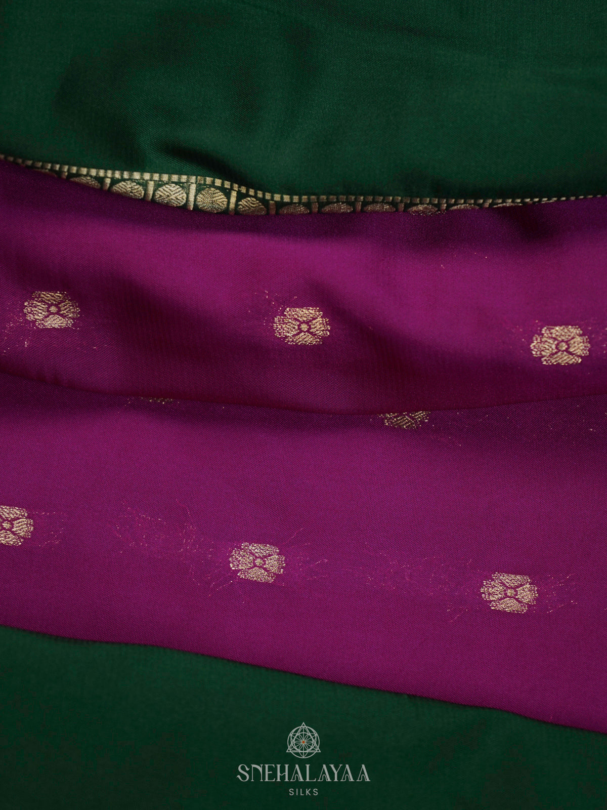 Magenta Mysore Silk Saree