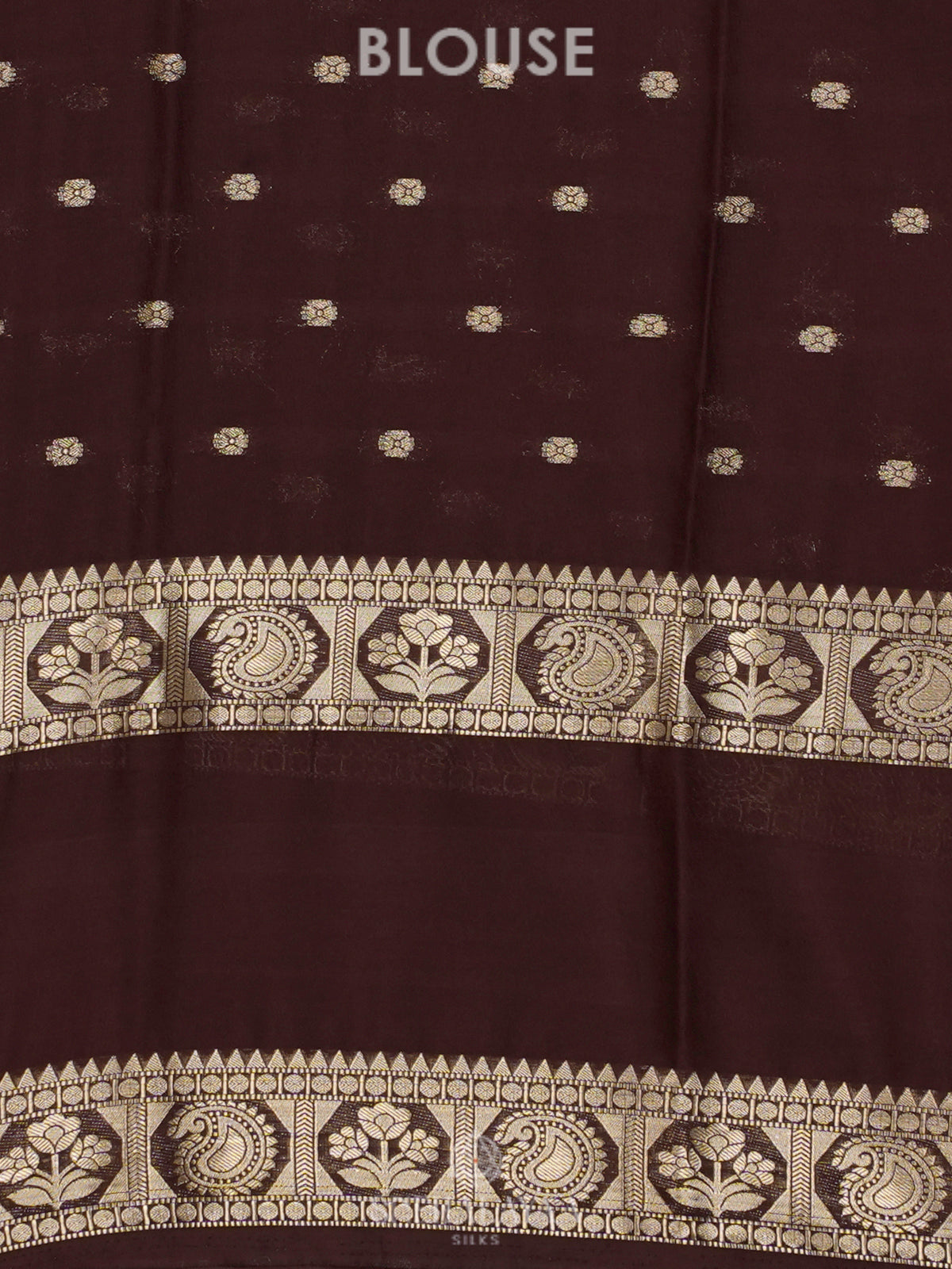 Burnt Orange Mysore Silk Saree