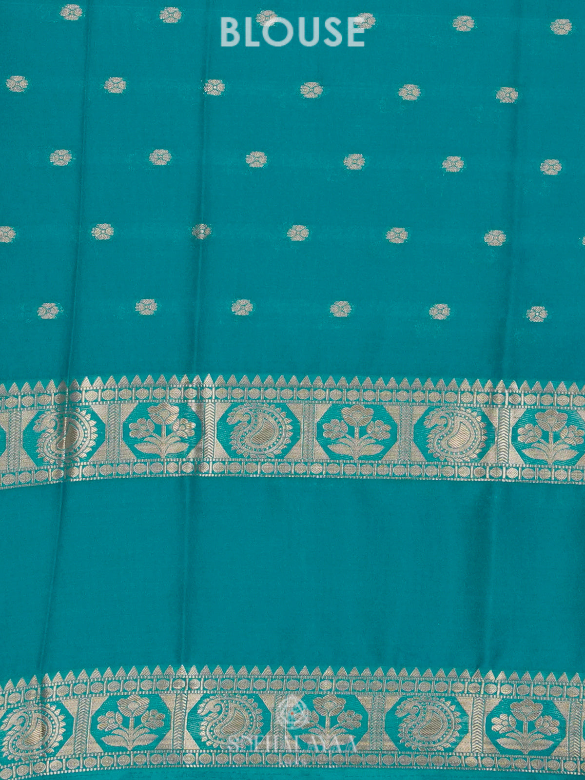 Navy Blue Mysore Silk Saree