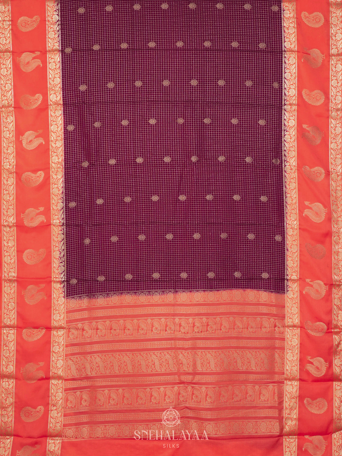 Magenta Mysore Silk Saree