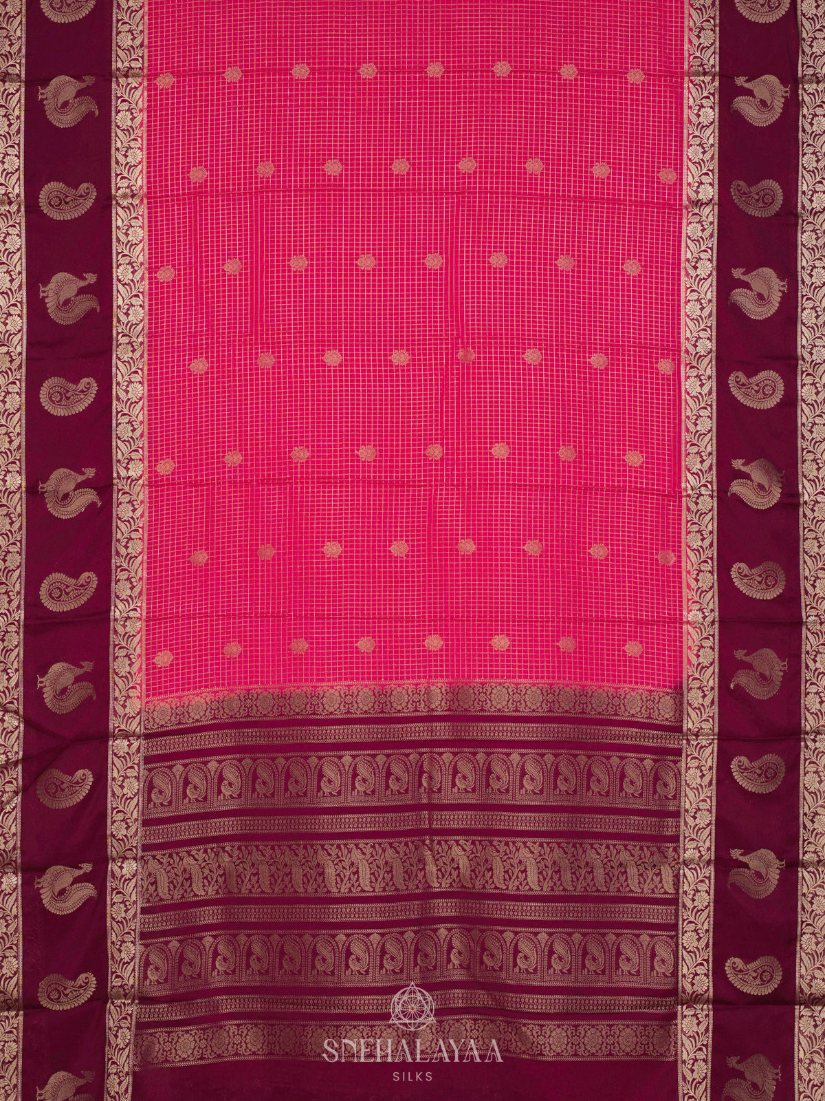 Pink Mysore Silk Saree