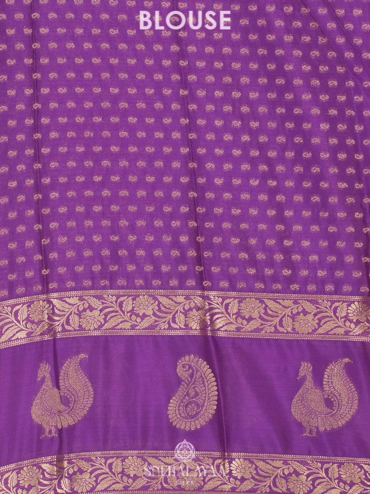 Violet Mysore Silk Saree