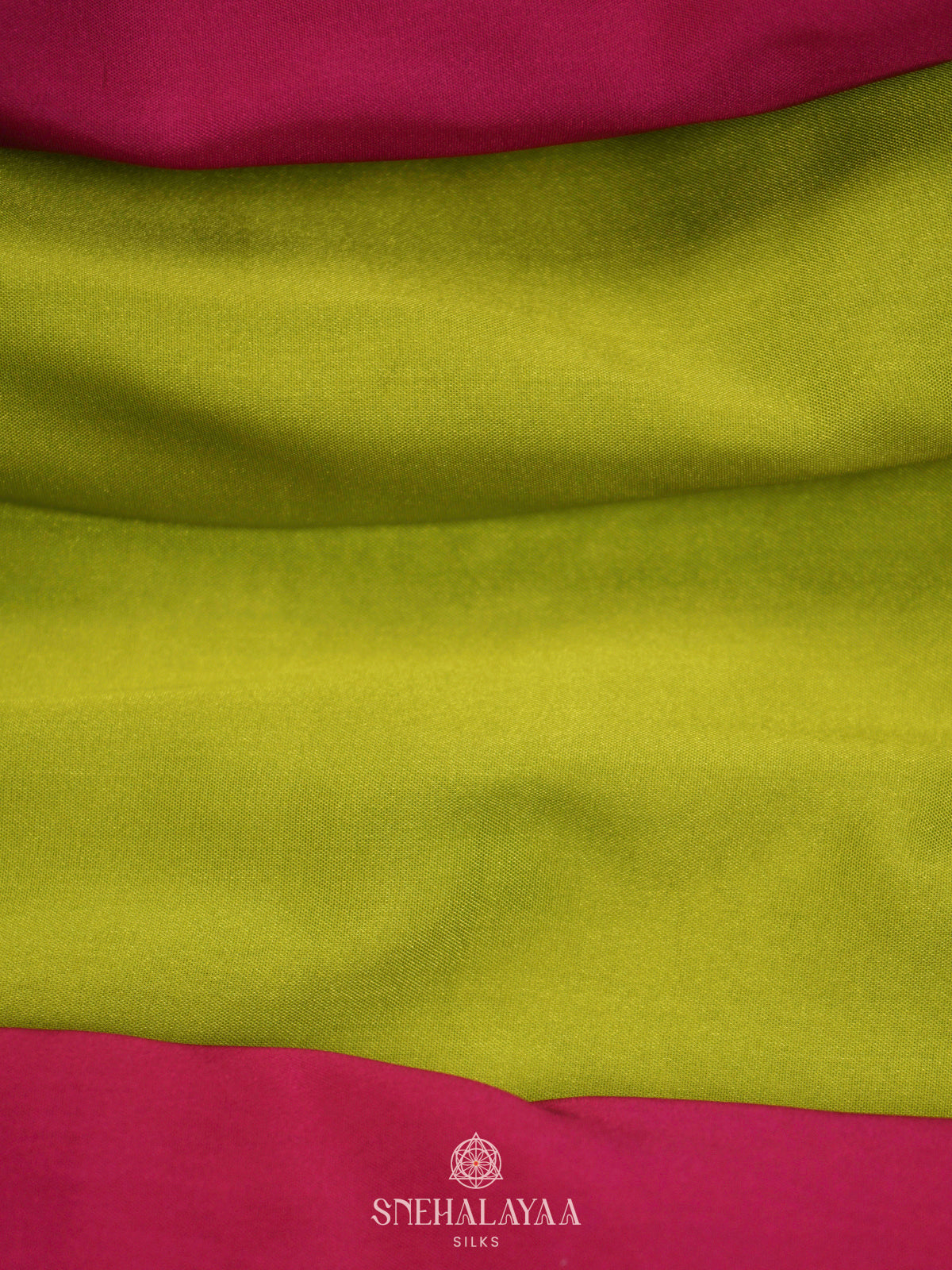 Lime Green Mysore Silk Saree