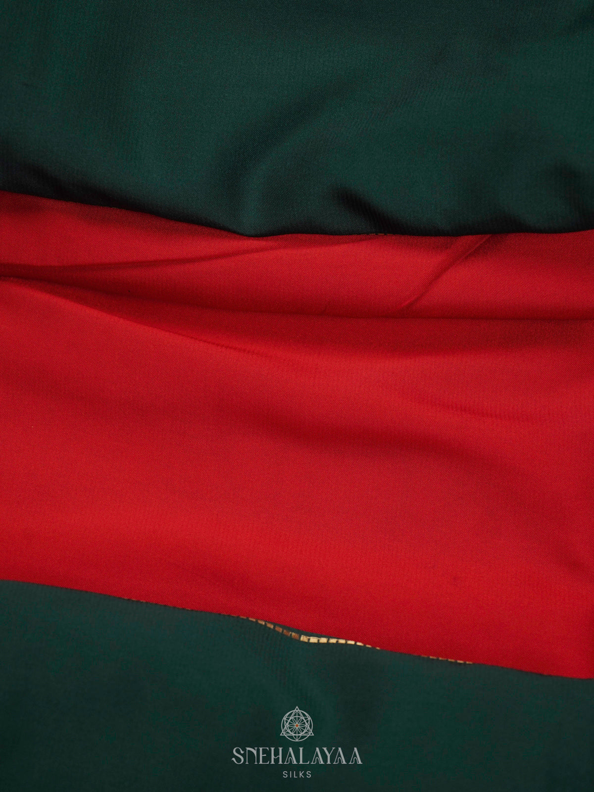 Red Mysore Silk Saree