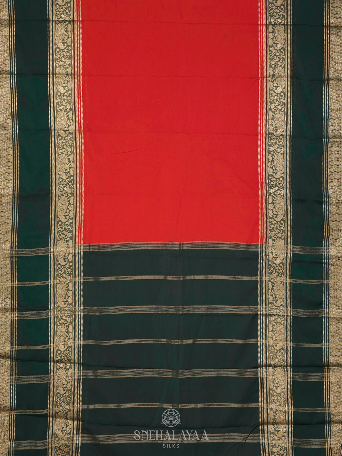 Red Mysore Silk Saree